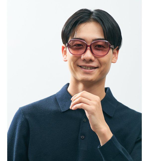  「ウェリントン型 サングラス ラバーテンプル ズレ落ち防止 ｜ カラーレンズ ｜ 紫外線対策 UVカット  」|サングラス|