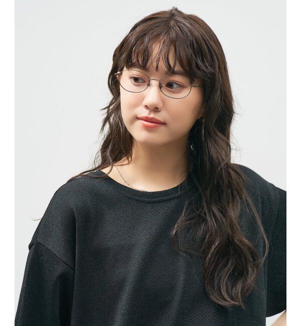  「オーバル型 メガネ 軽量｜メタルフレーム｜伊達メガネ 度付きメガネ｜大人可愛い｜Zoff｜ レンズ交換券付」|メガネ|