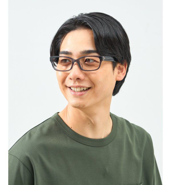  「Zoff｜takashi kumagai ウェリントン型 メガネ 横長フレーム｜伊達メガネ 度付きメガネ  レンズ交換券付」|メガネ|