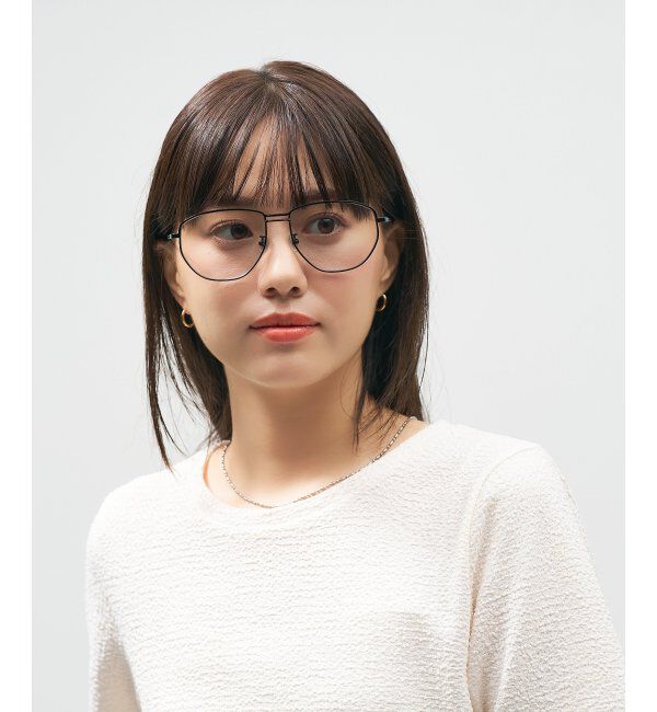  「Zoff｜takashi kumagai ウェリントン型 サングラス メタルフレーム｜ツーブリッジ｜紫外線対策 UVカット  」|サングラス|