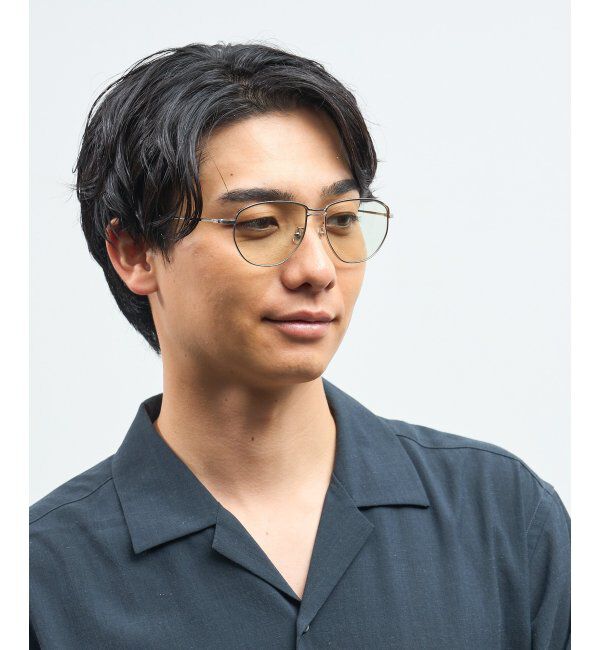  「Zoff｜takashi kumagai ウェリントン型 サングラス メタルフレーム｜ツーブリッジ｜紫外線対策 UVカット  」|サングラス|