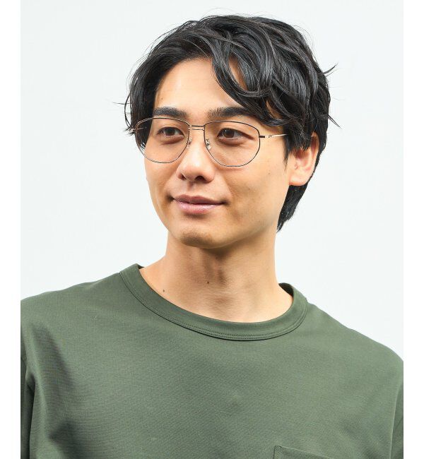  「Zoff｜takashi kumagai ウェリントン型 サングラス メタルフレーム｜ツーブリッジ｜紫外線対策 UVカット  」|サングラス|