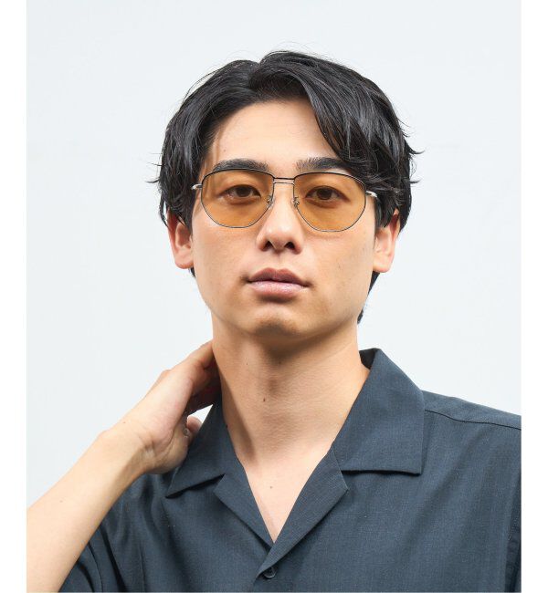 「Zoff｜takashi kumagai ウェリントン型 サングラス メタルフレーム｜ツーブリッジ｜紫外線対策 UVカット  」|サングラス|