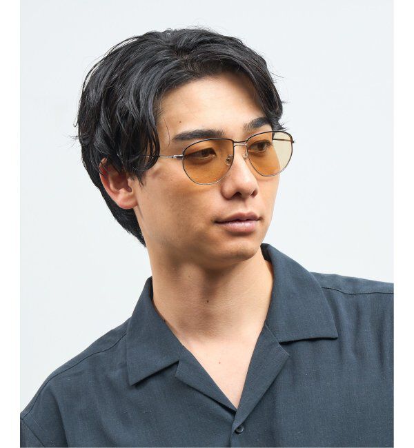  「Zoff｜takashi kumagai ウェリントン型 サングラス メタルフレーム｜ツーブリッジ｜紫外線対策 UVカット  」|サングラス|