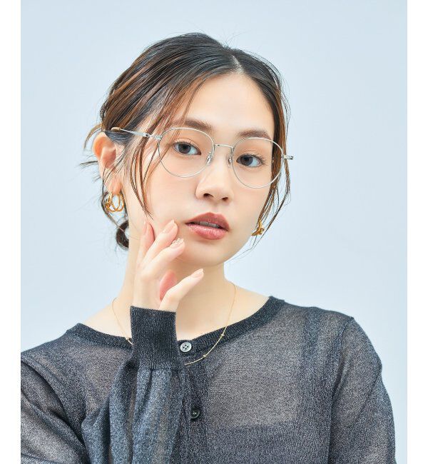  「Zoff｜TRAD メガネ | メタルフレーム 伊達メガネ 度付き 読書 ビジネス   レンズ交換券付」|メガネ|