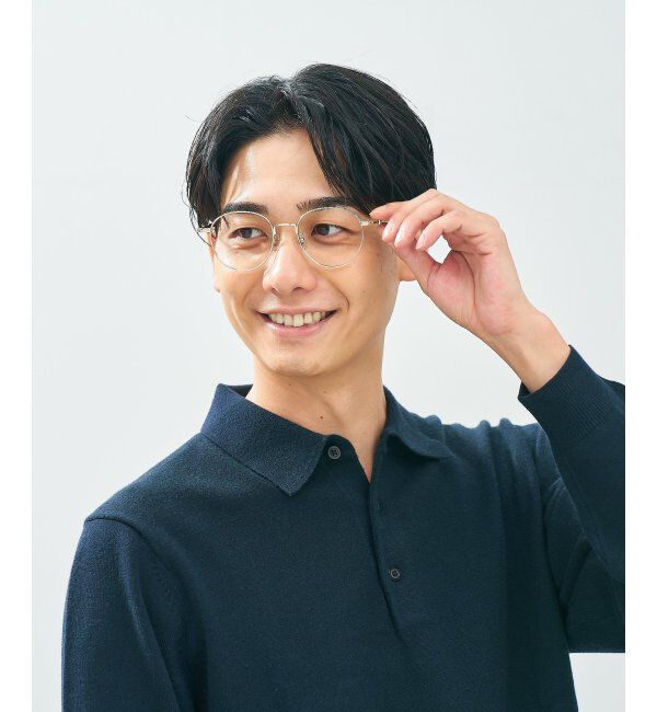  「Zoff｜TRAD メガネ | メタルフレーム 伊達メガネ 度付き 読書 ビジネス   レンズ交換券付」|メガネ|