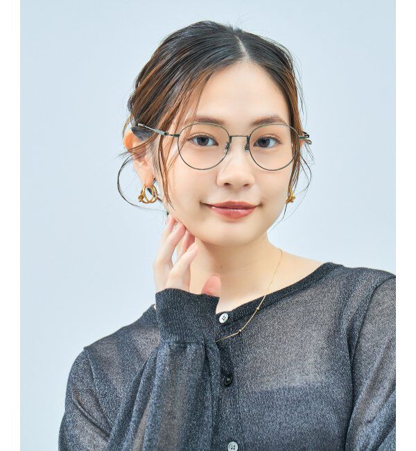  「Zoff｜TRAD メガネ | メタルフレーム 伊達メガネ 度付き 読書 ビジネス   レンズ交換券付」|メガネ|