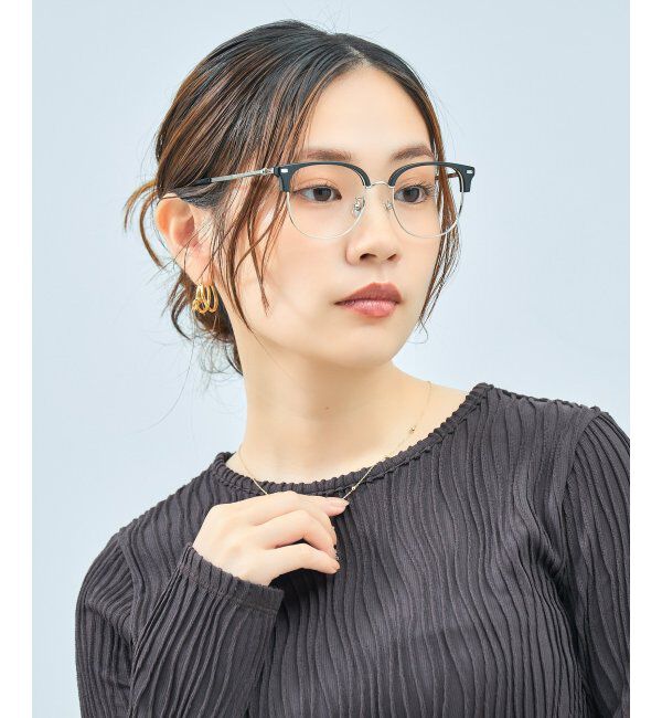  「Zoff｜CLASSIC メガネ | サーモント グランパコア 伊達メガネ 度付き 読書 ビジネス   レンズ交換券付」|メガネ|ブラック