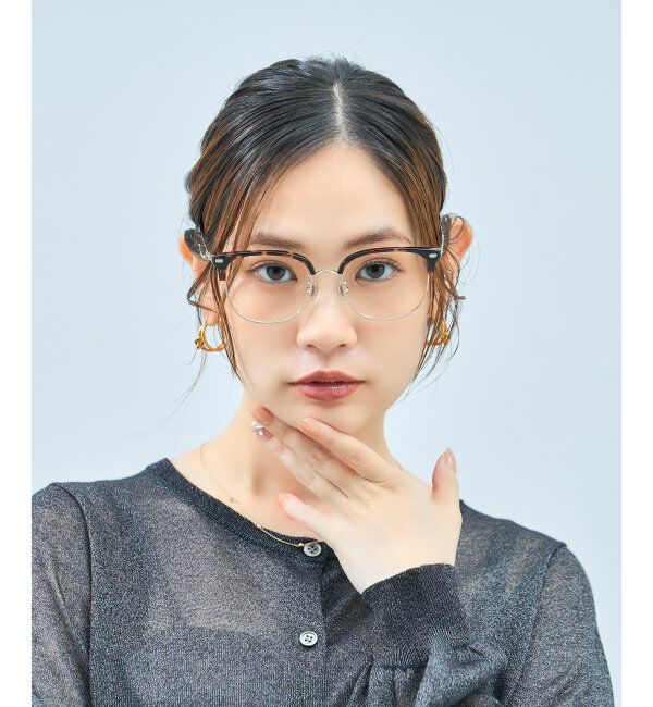  「Zoff｜CLASSIC メガネ | サーモント グランパコア 伊達メガネ 度付き 読書 ビジネス   レンズ交換券付」|メガネ|茶系デミ