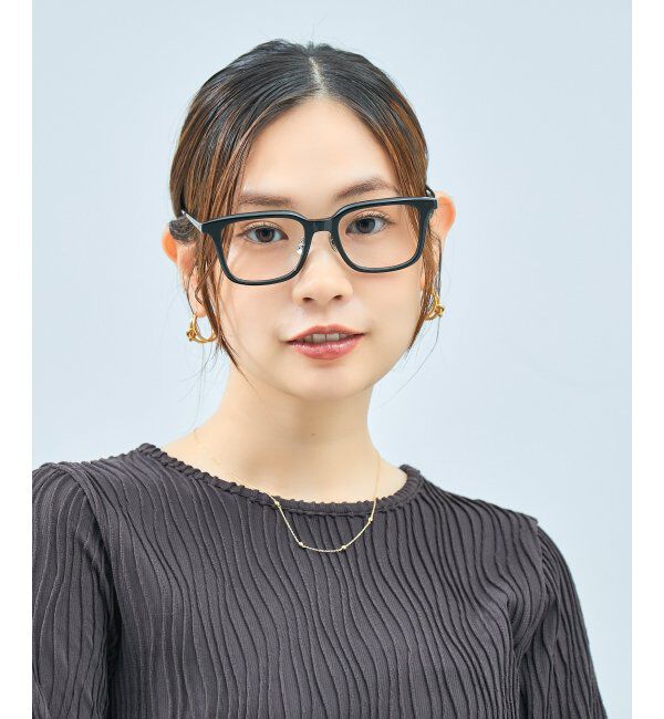  「Zoff｜UNITED ARROWS メガネ | [Stylish] 伊達メガネ 度付き ユナイテッドアローズ   レンズ交換券付」|メガネ|ブラック