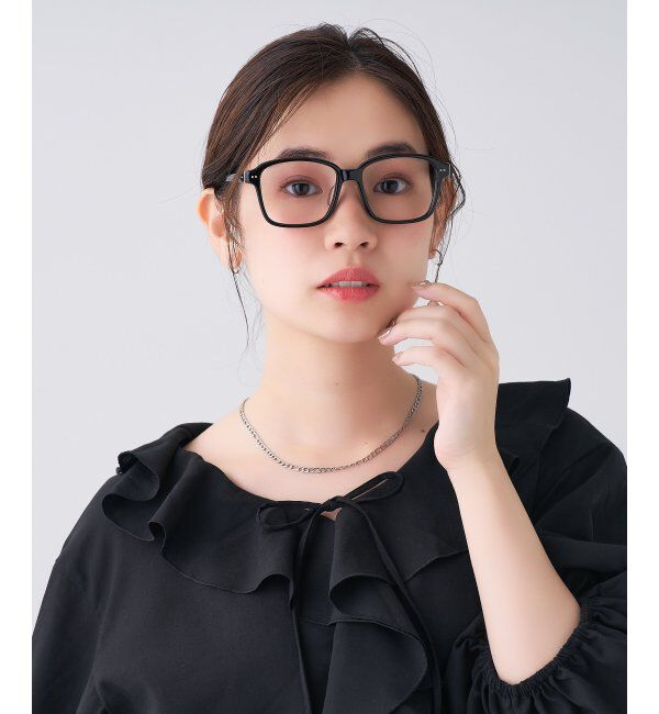 「 ウェリントン型 メガネ | 黒縁フレーム 伊達めがね 度付きユニセックス 読書  CLASSIC  レンズ交換券付」|メガネ|