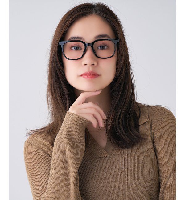  「ウェリントン型 メガネ | 伊達メガネ 度付きメガネユニセックス  Zoff｜CLASSIC  レンズ交換券付」|メガネ|ブラック