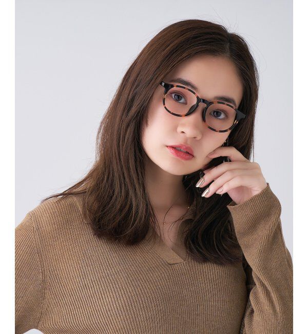  「ボストン型 メガネ | 伊達メガネ 度付きメガネユニセックス  Zoff｜CLASSIC  レンズ交換券付」|メガネ|茶系デミ