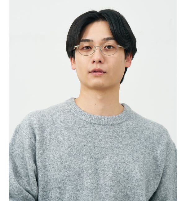  「オーバル型 メガネ | レザー調 ラバーテンプル ズレ落ち防止 眼鏡 伊達・度付き眼鏡  レンズ交換券付」|メガネ|