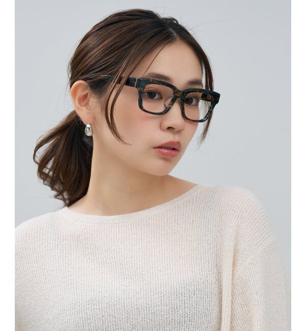  「ウェリントン型 メガネ | マツケリ MAZZUCCHELLI｜ 太縁フレーム 伊達・度付き眼鏡  レンズ交換券付」|メガネ|茶系デミ