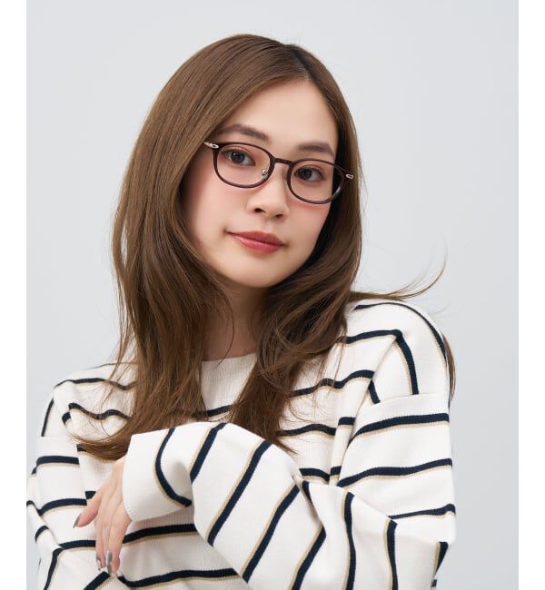  「ウェリントン型 メガネ | レザー調 ラバーテンプル ズレ落ち防止 眼鏡 伊達・度付き眼鏡  レンズ交換券付」|メガネ|