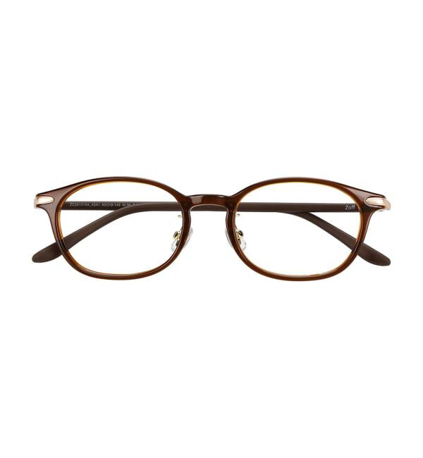  「ウェリントン型 メガネ | レザー調 ラバーテンプル ズレ落ち防止 眼鏡 伊達・度付き眼鏡  レンズ交換券付」|メガネ|