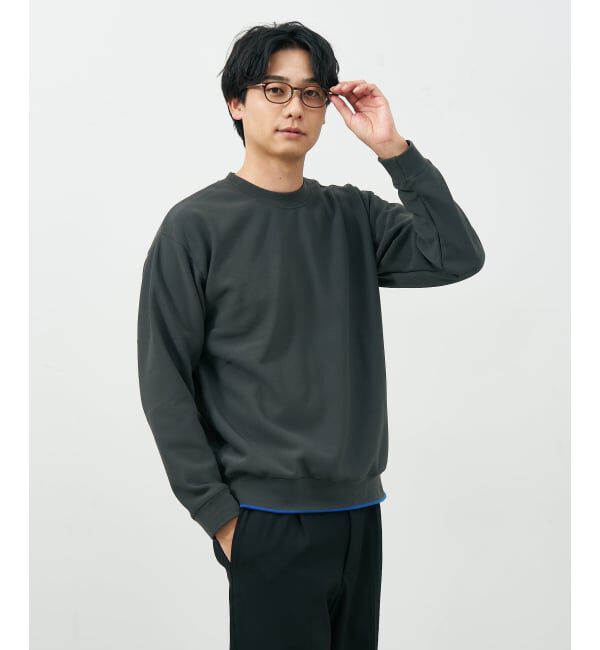  「ウェリントン型 メガネ | レザー調 ラバーテンプル ズレ落ち防止 眼鏡 伊達・度付き眼鏡  レンズ交換券付」|メガネ|