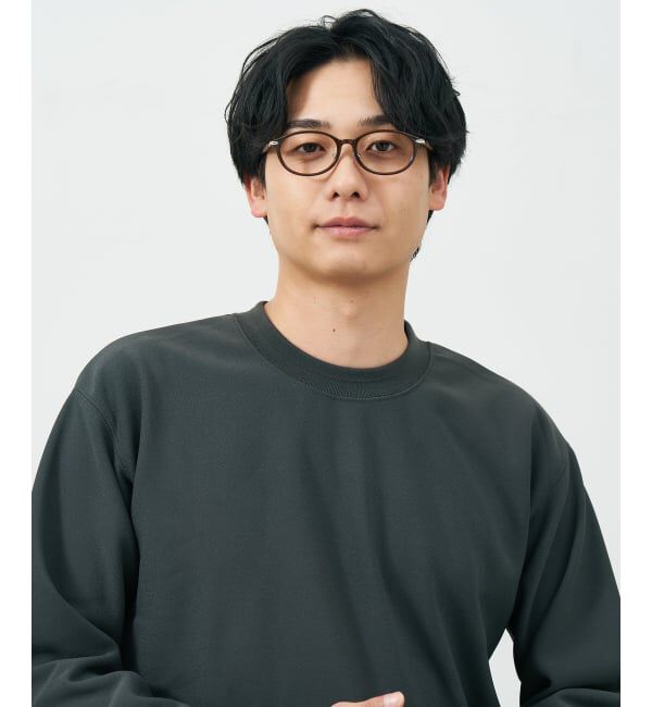  「オーバル型 メガネ | レザー調 ラバーテンプル ズレ落ち防止 眼鏡 伊達・度付き眼鏡  レンズ交換券付」|メガネ|