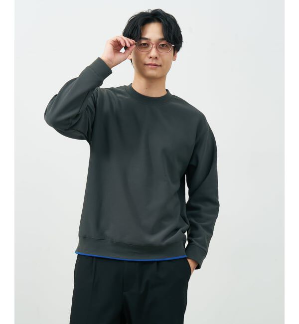  「オーバル型 メガネ | レザー調 ラバーテンプル ズレ落ち防止 眼鏡 伊達・度付き眼鏡  レンズ交換券付」|メガネ|