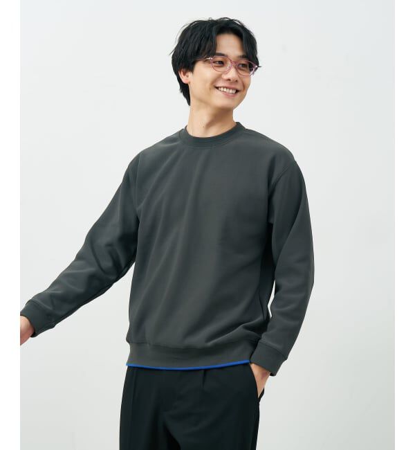  「オーバル型 メガネ | レザー調 ラバーテンプル ズレ落ち防止 眼鏡 伊達・度付き眼鏡  レンズ交換券付」|メガネ|