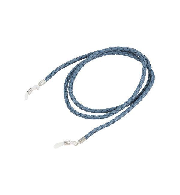  「メガネ・サングラス グラスコード [メガネチェーン] 【レザー調】落下・ズレ防止 眼鏡チェーン ギフト  」|サングラス|ブルー