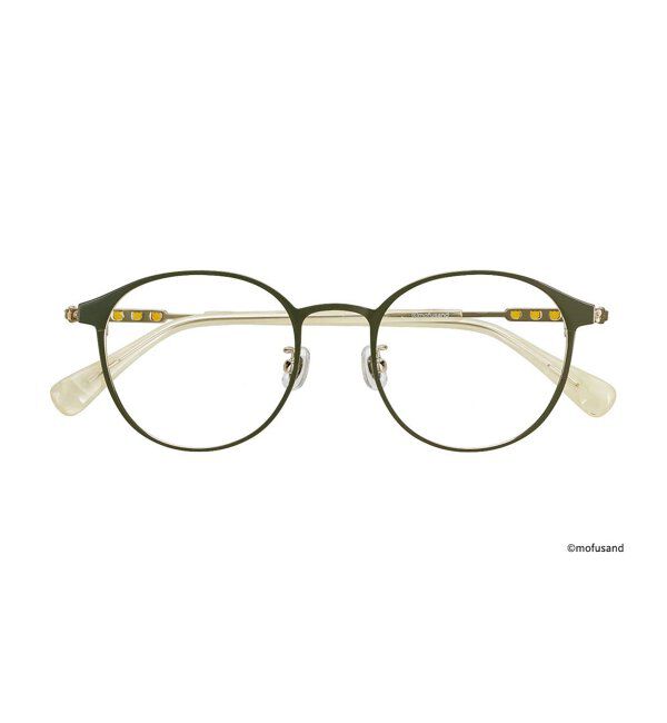  「Zoff｜mofusand ボストン型 メガネ | モフサンド [PREMIUMモデル] 伊達・度付き眼鏡  レンズ交換券付」|メガネ|