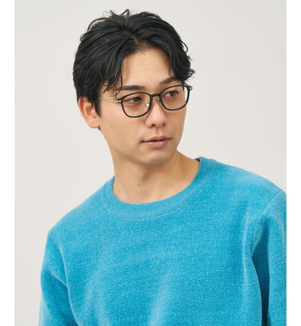  「ウェリントン型 メガネ | チタン TR素材 軽量 メタル 伊達・度付き 大人可愛い Zoff  レンズ交換券付」|メガネ|