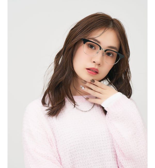  「跳ね上げ式メガネ（フリップアップ）大きめサイズ 眼鏡の上から 伊達めがね 度付き 度なし レンズ交換券付」|メガネ|