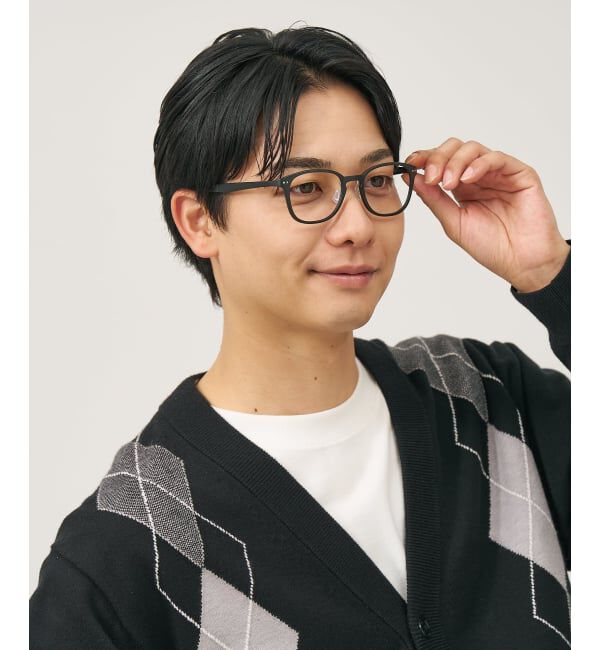  「ウェリントン型 メガネ | 軽量 柔軟性 鼻パッド 眼鏡 伊達めがね 度付き Zoff SMART レンズ交換券付」|メガネ|
