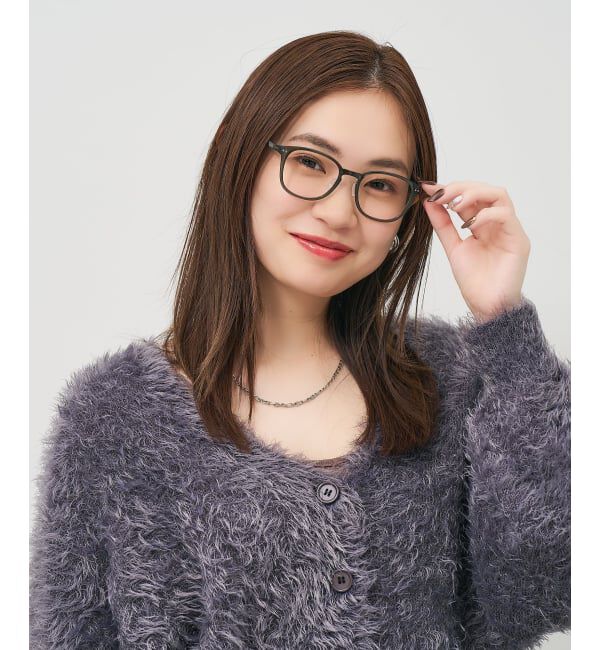  「ウェリントン型 メガネ | 軽量 柔軟性 鼻パッド 眼鏡 伊達めがね 度付き Zoff SMART レンズ交換券付」|メガネ|