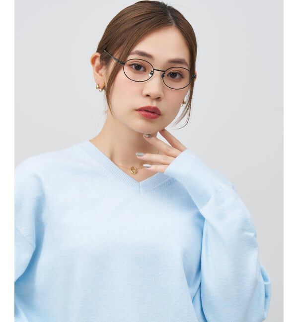  「オーバル 丸型 メガネ | メタルフレーム 眼鏡 伊達メガネ 度付き 度なし ユニセックス レンズ交換券付」|メガネ|