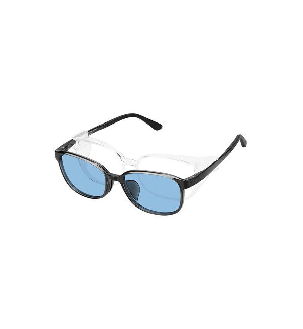  「花粉・飛沫対策 2way サングラス (フード着脱可能)  | 紫外線防止 防風 防塵 UVカット 飛沫感染予防」|サングラス|