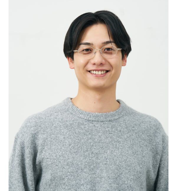  「オーバル ハーフリム メガネ | メタルフレーム 眼鏡 伊達メガネ 度付き 度なし レンズ交換券付」|メガネ|