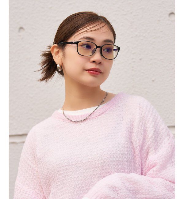  「花粉・飛沫対策 2way PCメガネ (フード着脱可能) ブルーライトカット率約50% | パソコン用 UVカット」|メガネ|