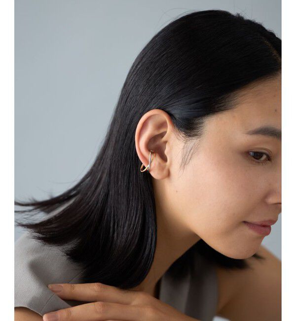 Jouete「イヤーカフス クロス コンビカラー」|イヤーカフ|