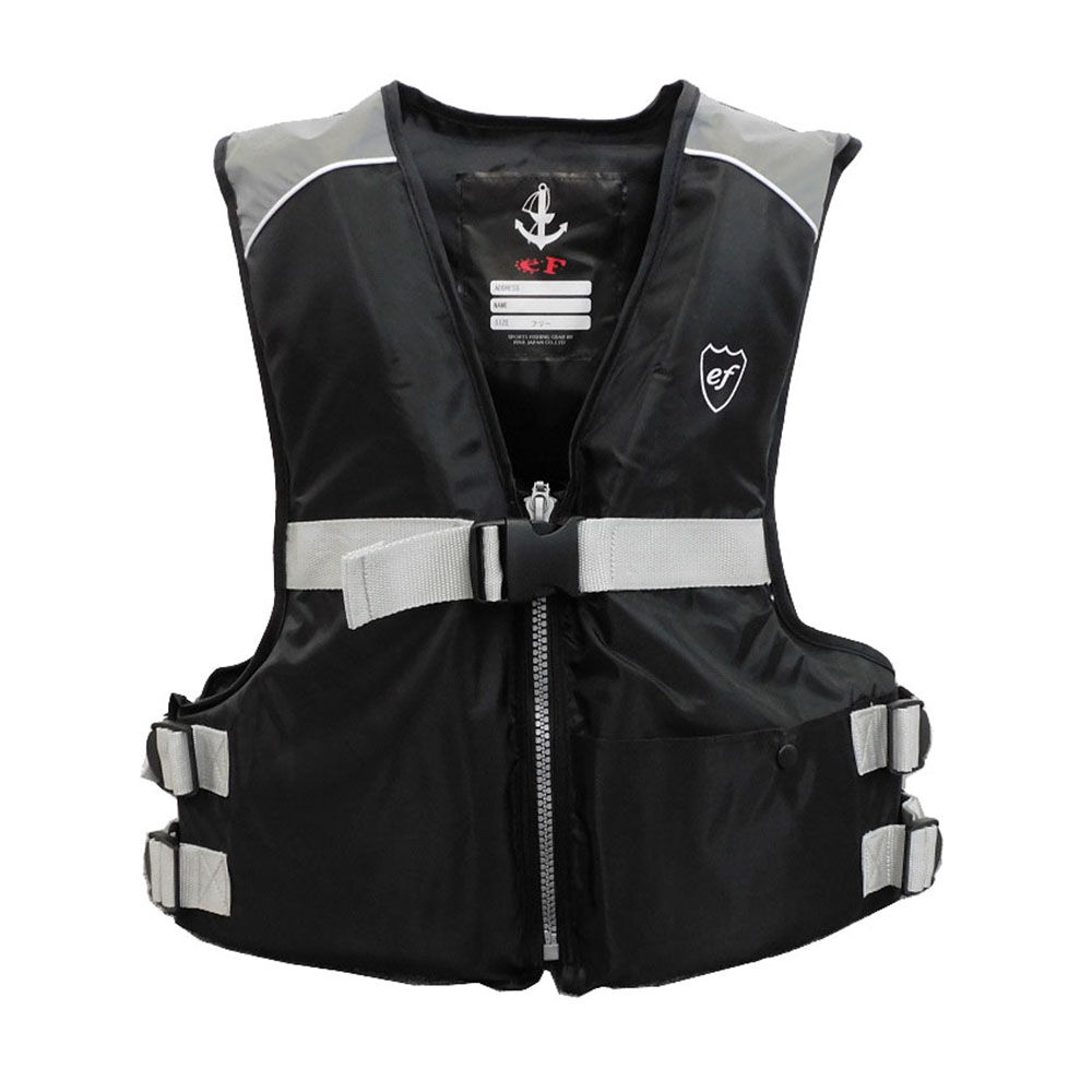 BACKYARD FAMILY「ライフジャケット 大人用 通販 フローティングベスト 救命胴衣 マリンスポーツ ファインジャパン」|ベスト・ジレ|ブラック1
