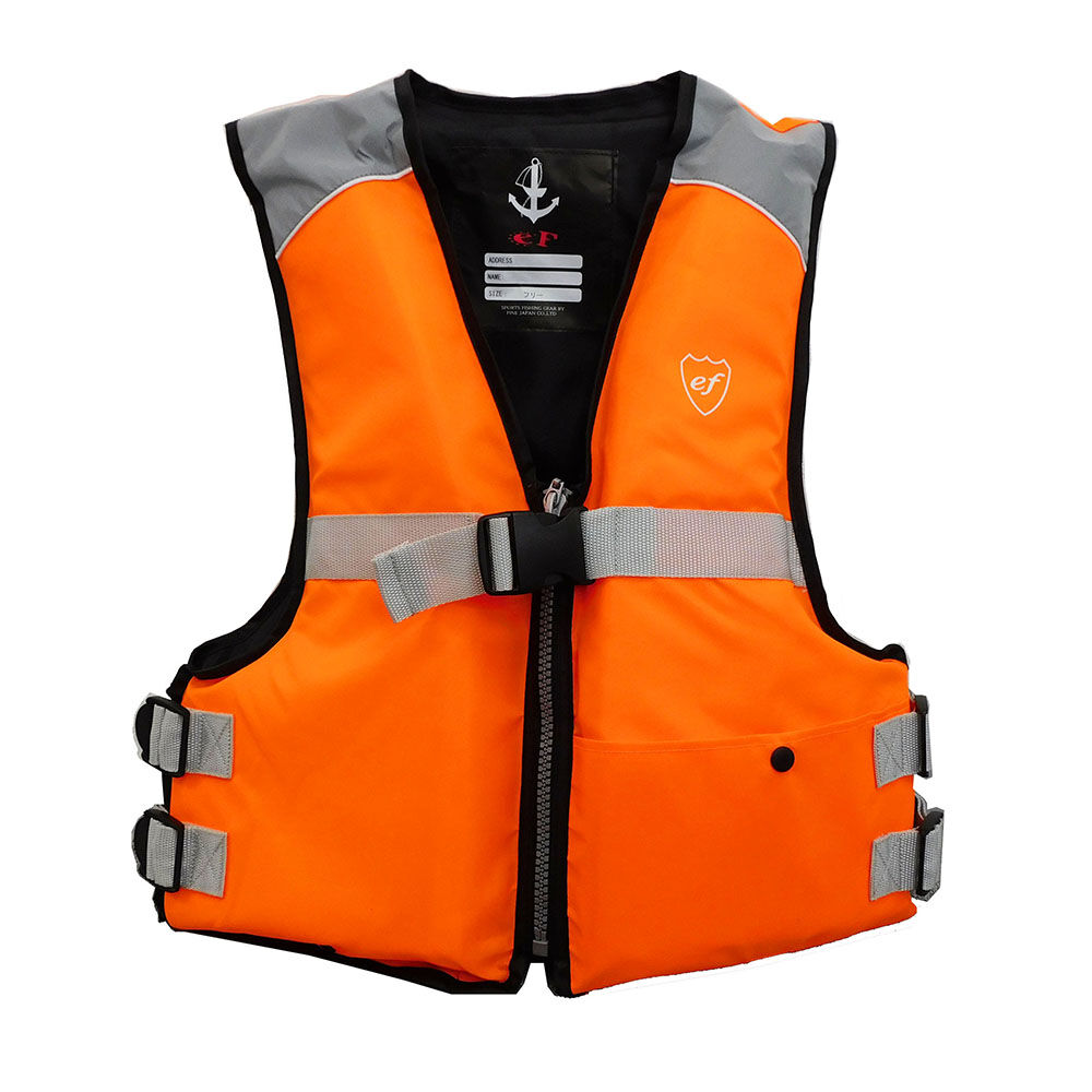 BACKYARD FAMILY「ライフジャケット 大人用 通販 フローティングベスト 救命胴衣 マリンスポーツ ファインジャパン」|ベスト・ジレ|オレンジ1