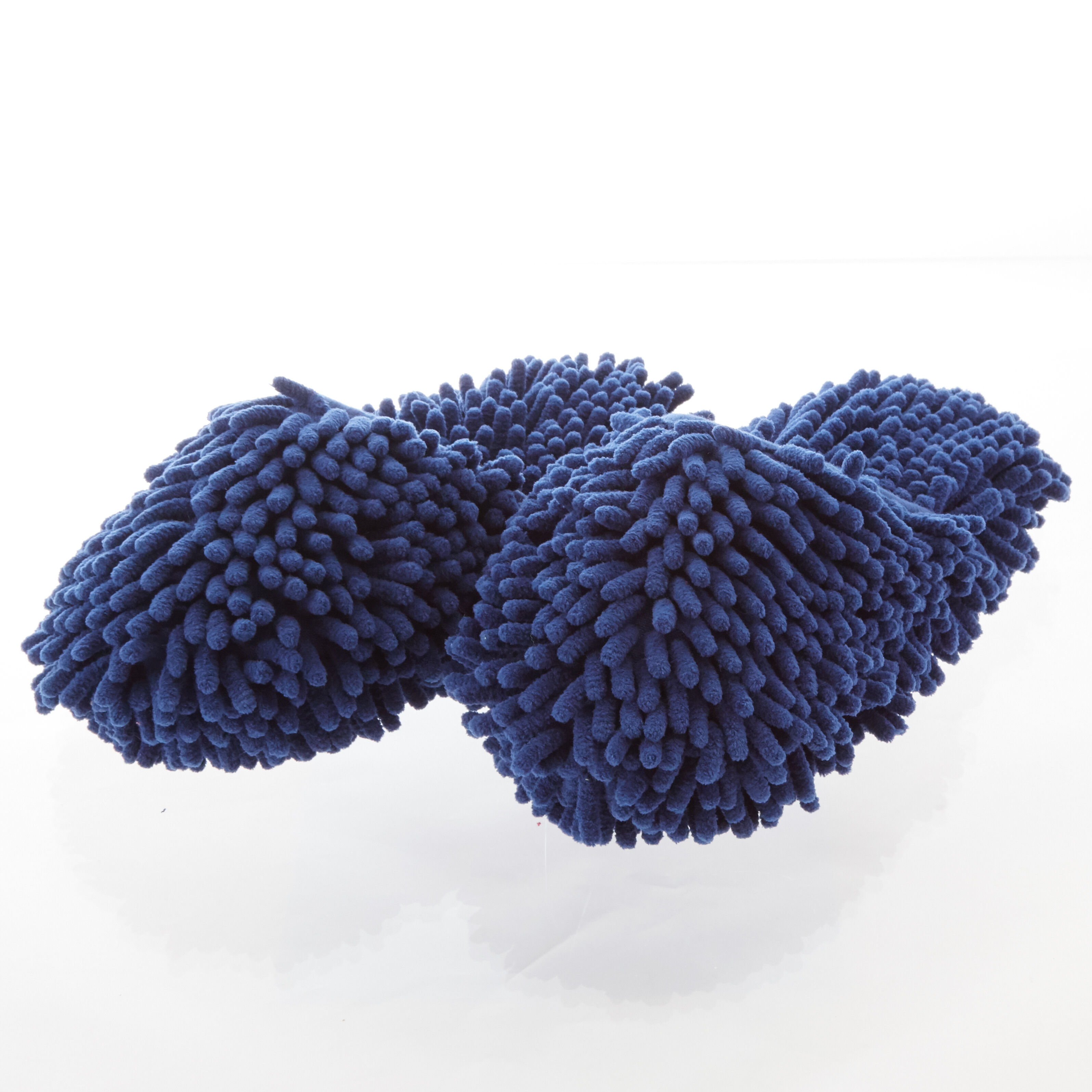 BACKYARD FAMILY「スリッパ マイクロファイバースリッパ もこもこ お掃除スリッパ おそうじルームシューズ」|ルームシューズ|ブルー1