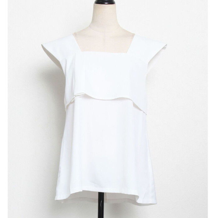 BACKYARD FAMILY「ブラウス レディース スクエアネック 通販 夏 ノースリーブ シャツ レディースシャツ」|シャツ・ブラウス|