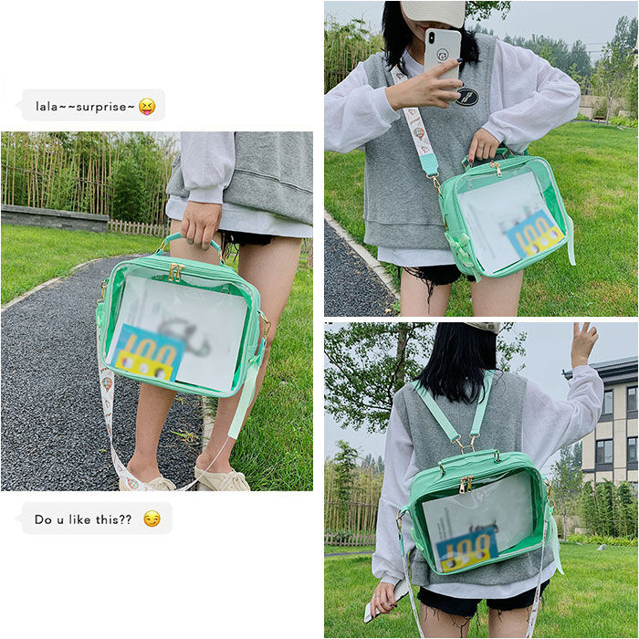 BACKYARD FAMILY「痛バッグ ショルダーバッグ 通販 リュック ビニールバッグ 3WAY かばん 鞄 カバン」|ショルダー・メッセンジャー|