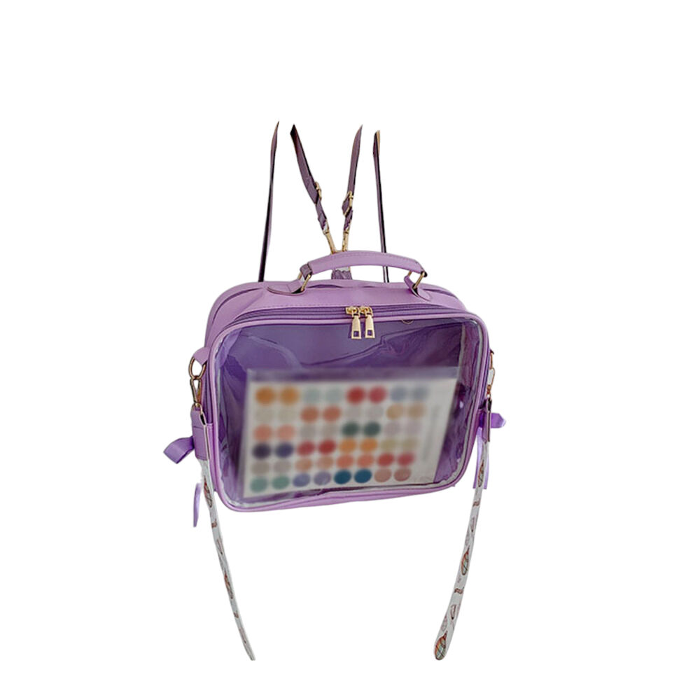 BACKYARD FAMILY「痛バッグ ショルダーバッグ 通販 リュック ビニールバッグ 3WAY かばん 鞄 カバン」|ショルダー・メッセンジャー|パープル1