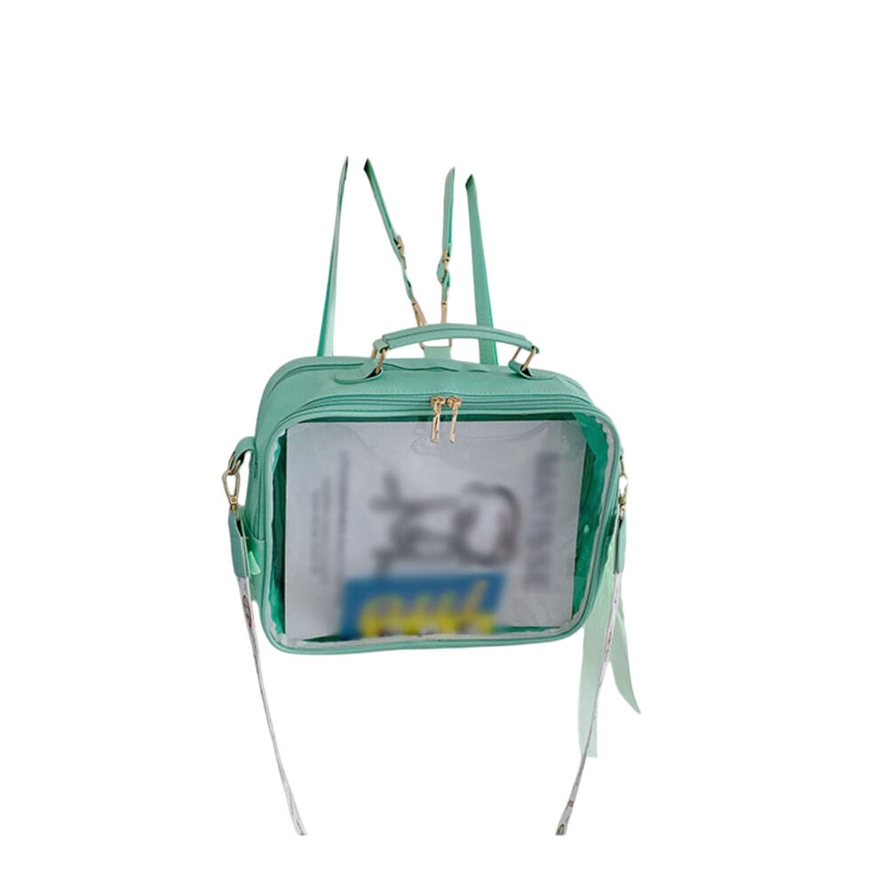 BACKYARD FAMILY「痛バッグ ショルダーバッグ 通販 リュック ビニールバッグ 3WAY かばん 鞄 カバン」|ショルダー・メッセンジャー|グリーン1