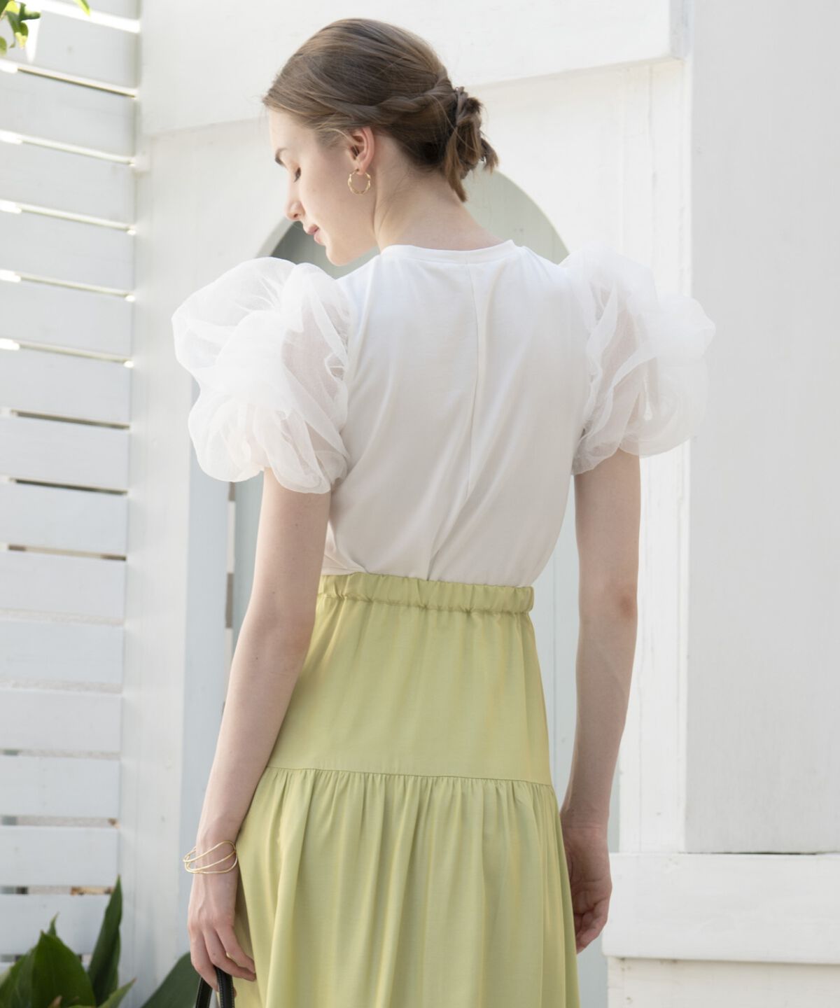 アンドクチュール「コットンキャンディスリーブブラウス」|シャツ・ブラウス|