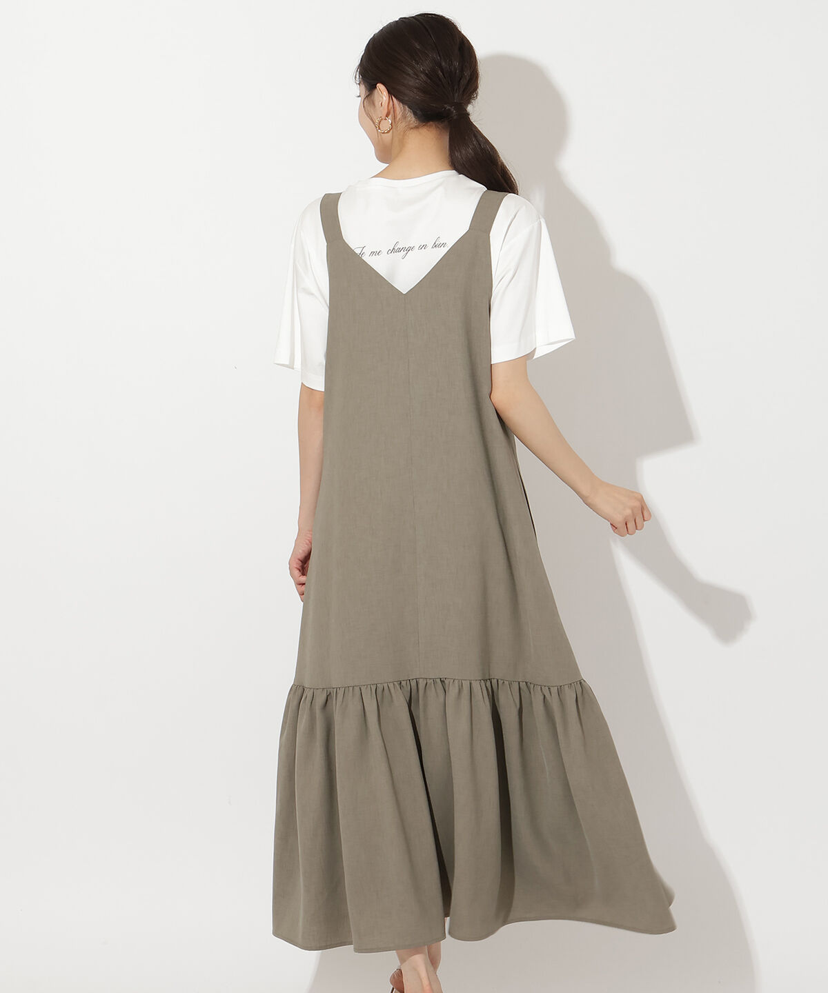 アンドクチュール「フリルギャザー切替ジャンスカ」|ワンピース|