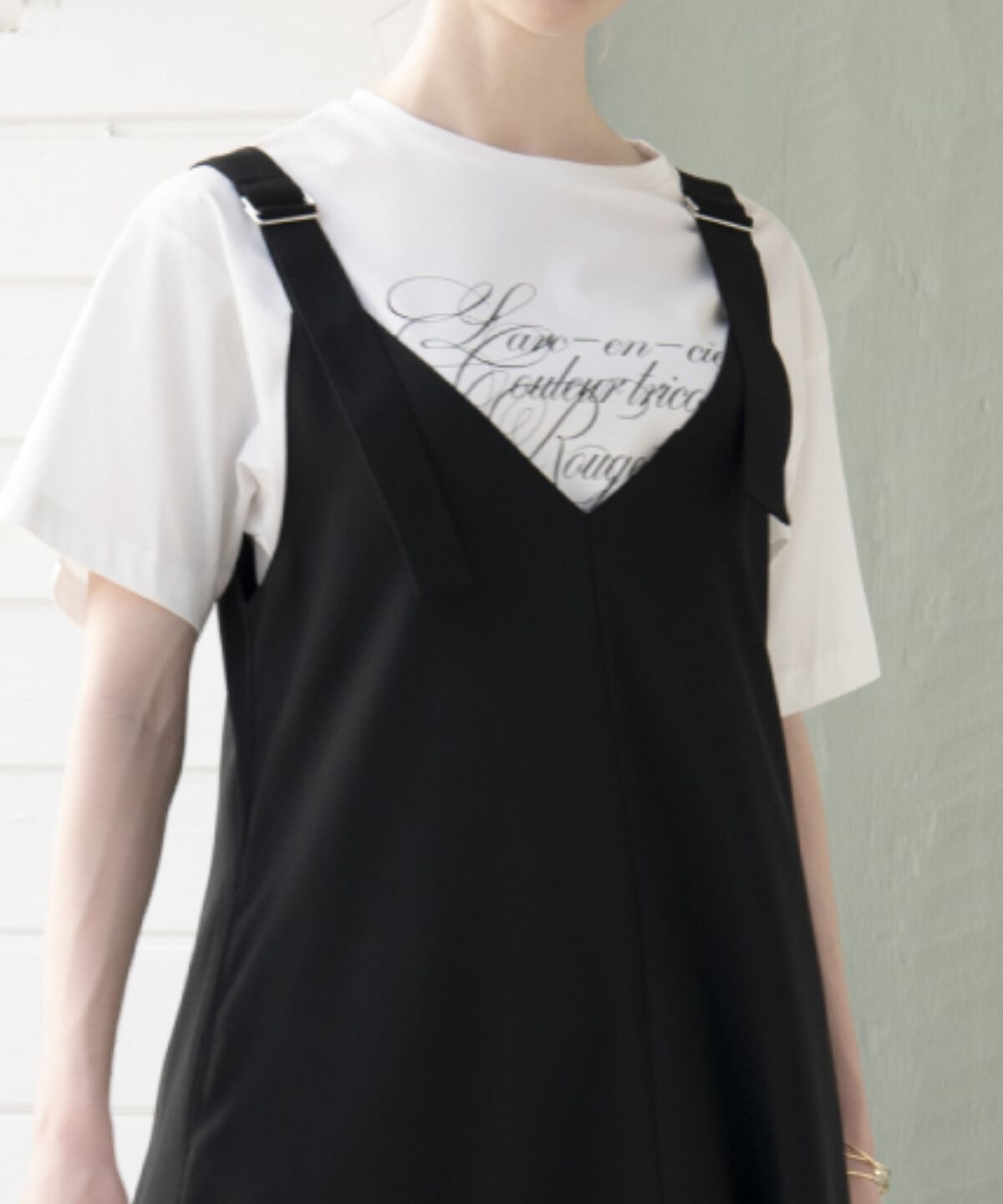 アンドクチュール「フリルギャザー切替ジャンスカ」|ワンピース|