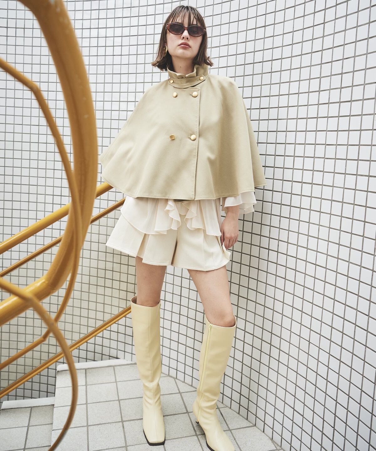 アンドクチュール「ショートケープジャケットコート」|その他|