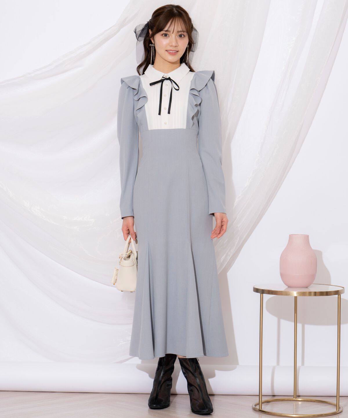 WILLSELECTION「配色ヨークマーメイドワンピース」|ワンピース|