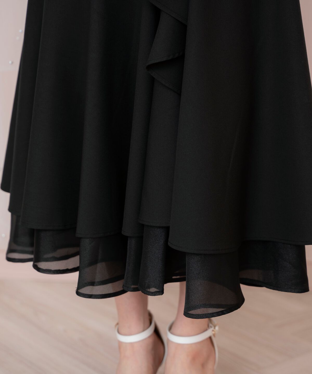 WILLSELECTION「シアーヘムギャザーマーメイドスカート」|フレア|