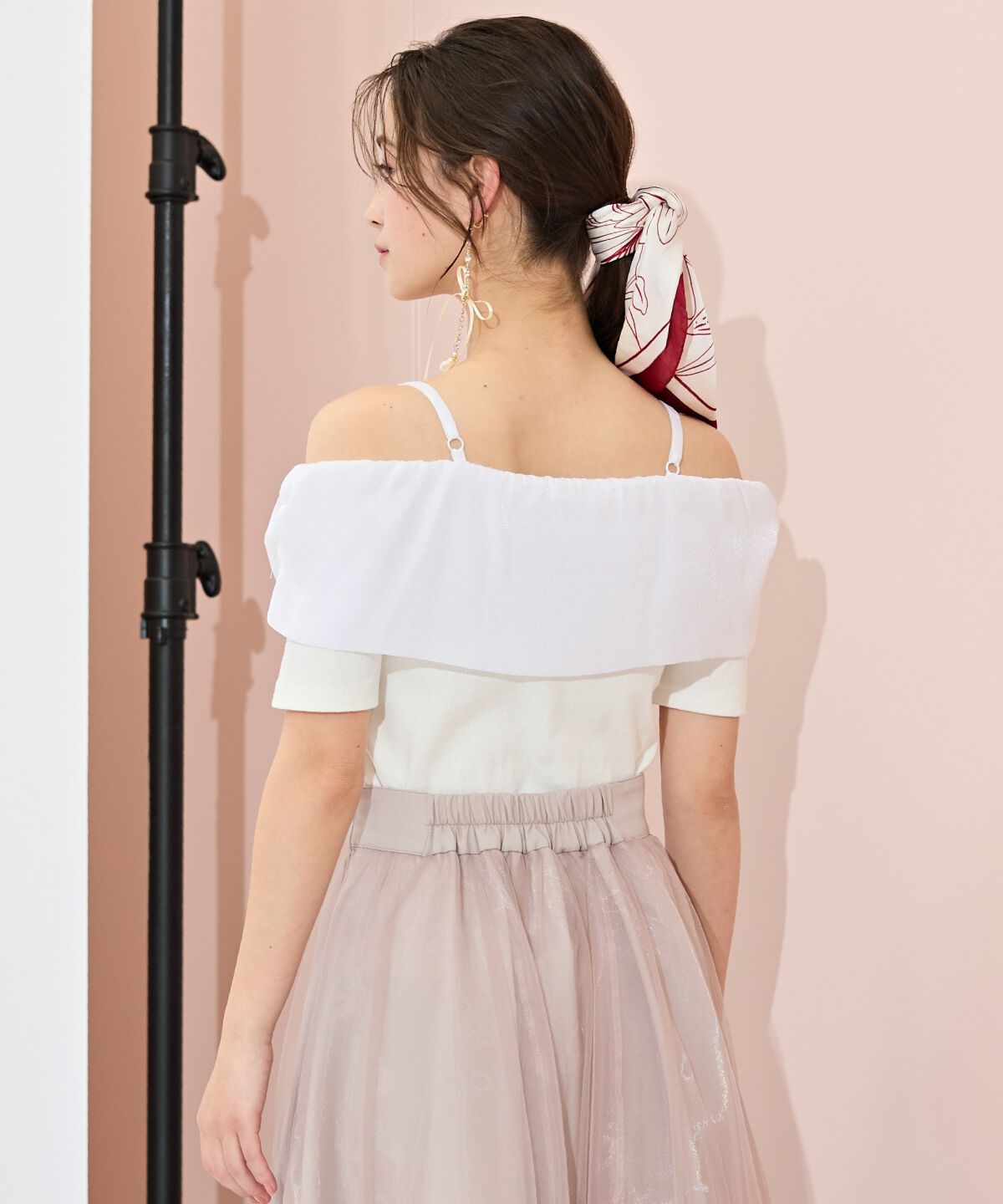 WILLSELECTION「ツイストリボンオフショルトップス」|Tシャツ・カットソー|
